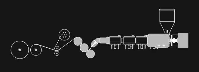 Extruder Lembar PP / PS Lapisan Tunggal