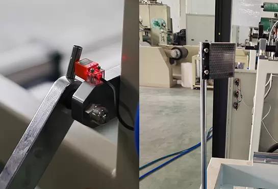 Pengumpanan dan pemanas bagian memiliki saklar optoelektronik untuk mencegah kesalahan operasi dari proses produksi.