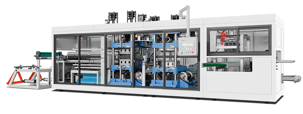 Mesin thermoforming plastik nampan buah Mesin thermoforming plastik nampan buah